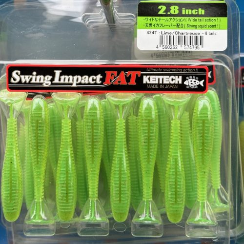 KEITECH SWING IMPACT FAT 2,8″ / #424 LIme/Chartreuse